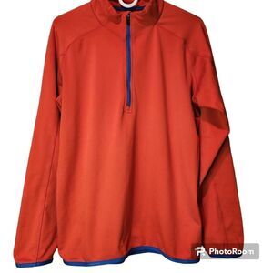 Salomon Acti-Therm 1/2 Zip Pullover Unisex Size Large Orange